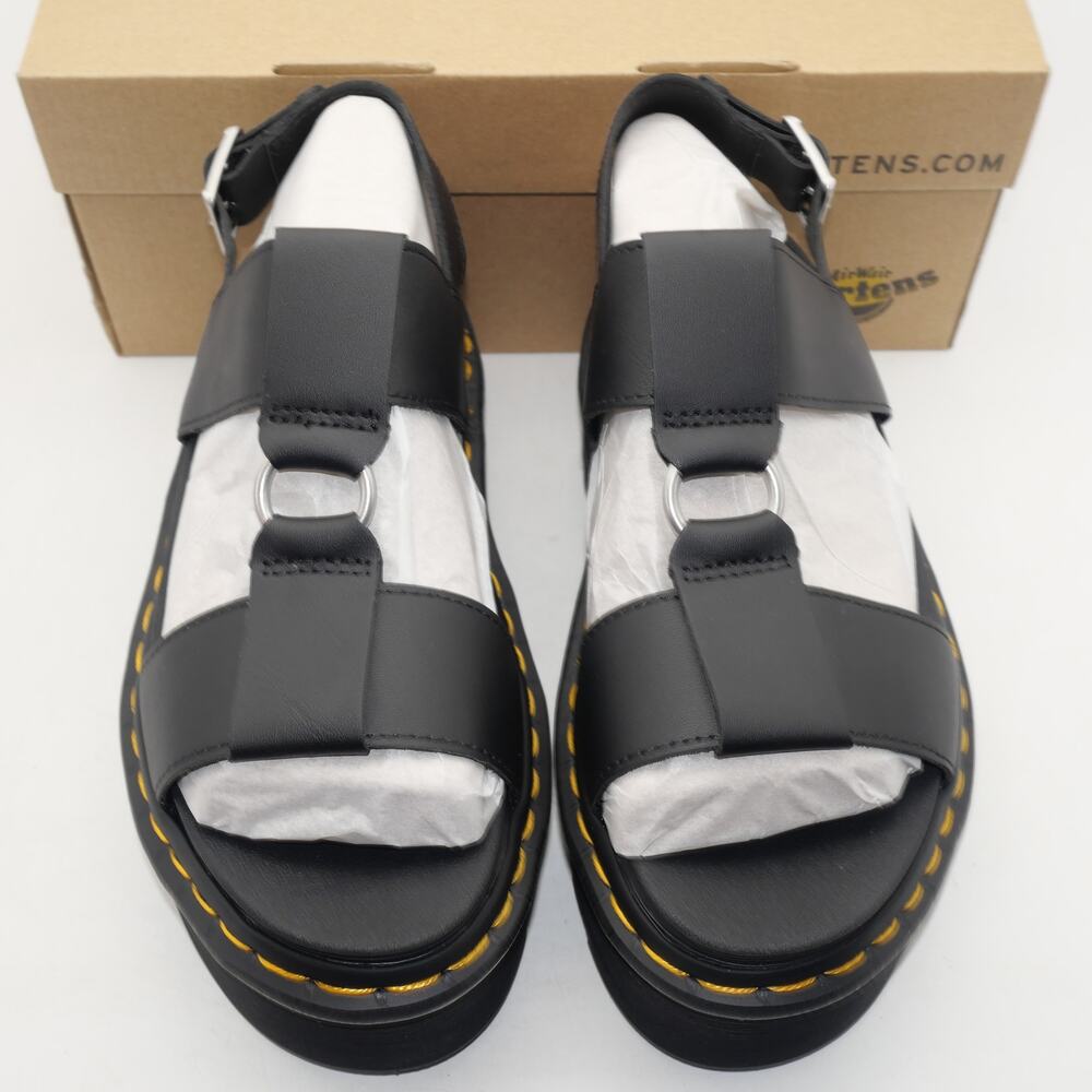 NEW Dr. Martens Women's 8 Platform Sandals Francis Leather Strap Retro - Picture 10 of 14